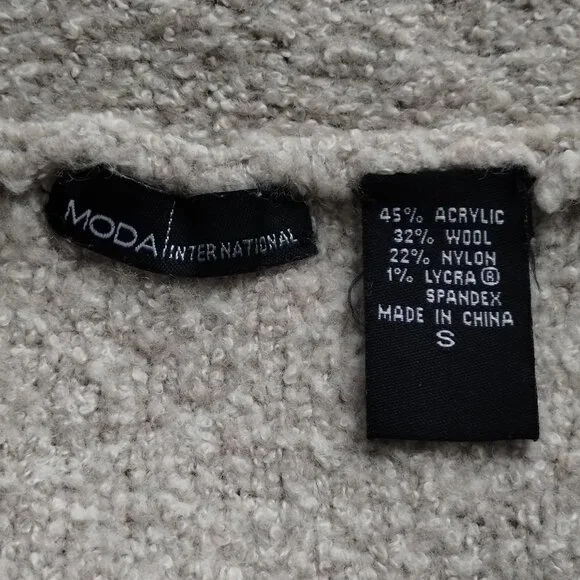 MODA International Off-White Ruffle Wool Vest - Picture 6 of 6